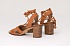 Босоножки Michael Kors Collection Lawson Woven Lace Up Block Heel Sandals